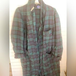 Pendleton Vintage Flannel Plaid Tartan Robe